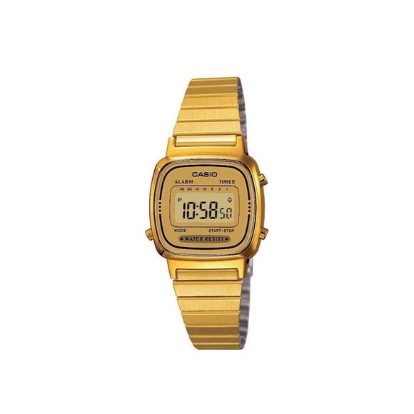 Casio Women's Quartz Digital Gold-Tone Band 20mm Watch LA670WGA-9 | Retro USA - Picture 2 of 8
